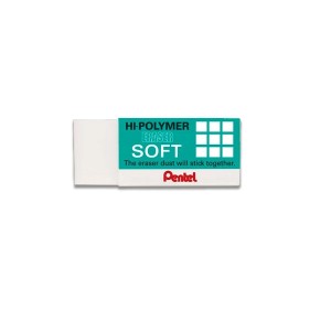 BORRACHA HI-POLYMER SOFT PEQUENA BRANCA PENTEL