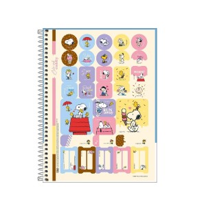CADERNO ESPIRAL CD UNIV 10M SNOOPY FIT 160 FLS TILIBRA