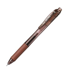CANETA RETRÁTIL ENERGEL-X  0.5 MARROM PENTEL
