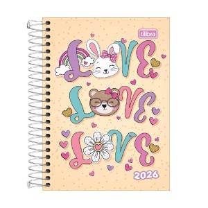 AGENDA ESPIRAL DIÁRIA SPICE FEM M3 TILIBRA