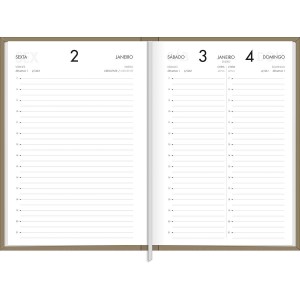 AGENDA EXECUTIVA COSTURADA DIÁRIA NAPOLI CORES M5 TILIBRA