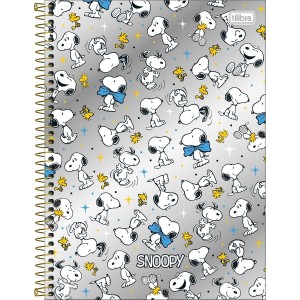 CADERNO ESPIRAL UNIVERSITÁRIO 10M SNOOPY CORE 160FLS TILIBRA