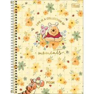 CADERNO ESPIRAL CD UNIV 1M POOH 80 FLS TILIBRA CONNECT