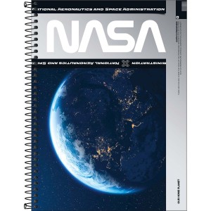 CADERNO ESPIRAL CD UNIV 10M NASA 160 FLS TILIBRA