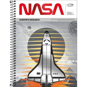 CADERNO ESPIRAL CD UNIV 10M NASA 160 FLS TILIBRA
