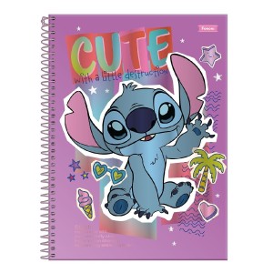 CADERNO ESPIRAL UNIV CD 80 FLS STITCH CORE FORONI