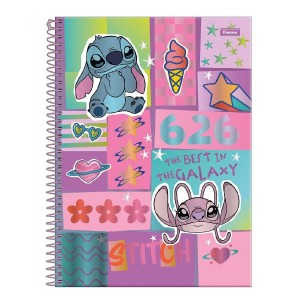 CADERNO ESPIRAL UNIV CD 80 FLS STITCH CORE FORONI
