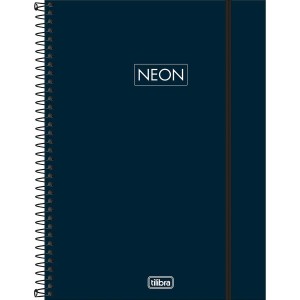 CADERNO ESP CAPA PLÁSTICA UNIV 10M NEON FIT M 160FLS TILIBRA