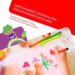 PAPEL SULFITE A4 100 FOLHAS AMARELO CHAMEQUINHO