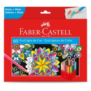 ECOLÁPIS DE COR 60 CORES FABER-CASTELL
