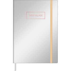 CADERNO PONTILHADO COSTURADO M WEST VILLAGE MET 80F TILIBRA