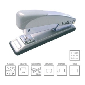 GRAMPEADOR METALICO 205 26/6 EAGLE