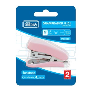 GRAMPEADOR 12 FOLHAS MINI C/ EXTRATOR G101 ROSA CLARO TILIBRA