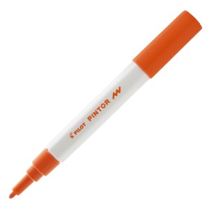 CANETA MARCADOR PILOT PINTOR FINA 1.0MM CLASSICA LARANJA