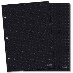 REFIL MIOLO PRETO PONTILHADO CADERNO ARGOLADO FINA IDEIA