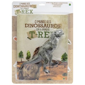 MUNDO DOS DINOSSAUROS,LEIA & BRINQUE T-REX