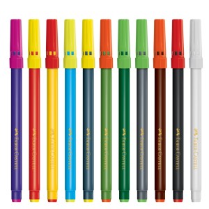 CANETA HIDROGRÁFICA MAGIC 10 CORES + 2 FABER-CASTELL