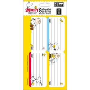 ETIQUETA ESCOLAR ADESIVA SNOOPY TILIBRA