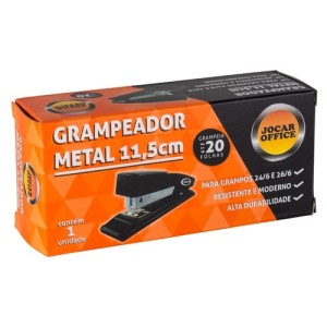 GRAMPEADOR METAL 11,5CM 25 FOLHAS JOCAR OFFICE