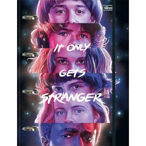 CADERNO ARGOLADO UNIVERSITÁRIO STRANGER THINGS 80FLS TILIBRA