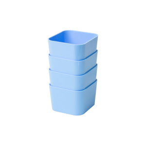 KIT PORTA OBJETOS PEQUENO C/ 4 PEÇAS AZUL PASTEL DELLO