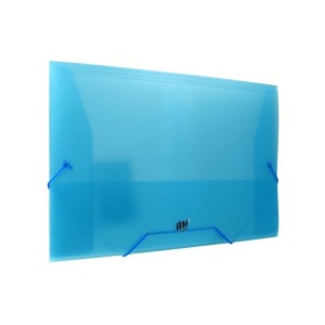 PASTA C/ ELÁSTICO OFÍCIO COLOR GRID AZUL - YES