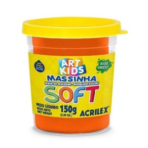MASSINHA DE MODELAR SOFT 150G LARANJA - ACRILEX