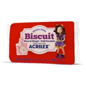 MASSA PARA BISCUIT VERMELHO 90G ACRILEX