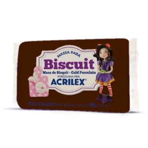 MASSA PARA BISCUIT MARROM 90G ACRILEX