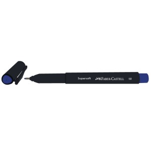CANETA SUPERSOFT PEN 1.0 AZUL FABER-CASTELL