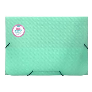 PASTA SANFONADA A4 BREEZE 12 DIVISÓRIAS VERDE PASTEL DAC