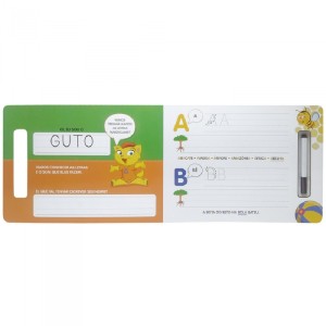 ESCOLINHA ESCREVA E APAGUE LETRAS MAIÚSCULAS TODOLIVRO